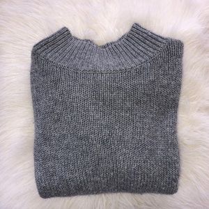 Gray brandy Melville mock neck sweater